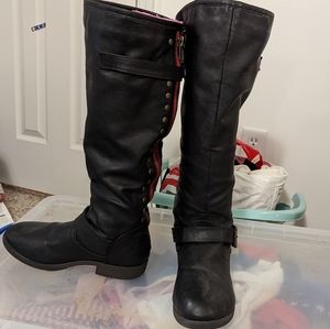 Spokane wide calf riding boots